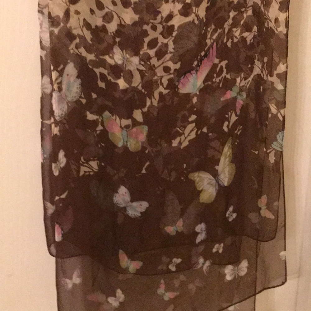 Beautiful Sheer Butterfly Scarf